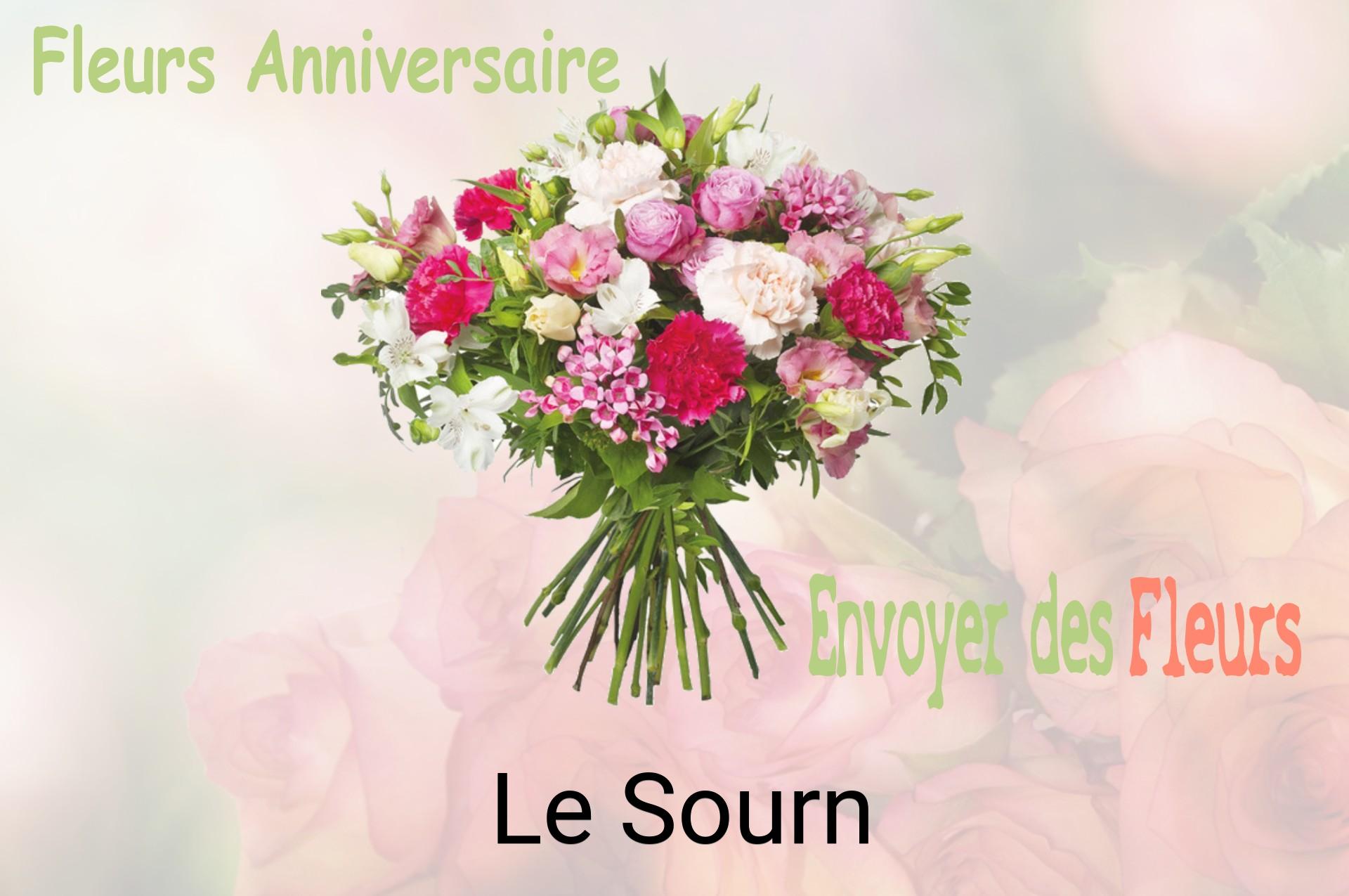 Bouquet de fleurs d’anniversaire livré à Le Sourn